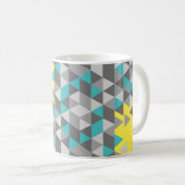 Geometrische minimalistische Muster FARBE DES JAHR Kaffeetasse (VorderseiteRechts)