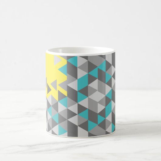 Geometrische minimalistische Muster FARBE DES JAHR Kaffeetasse (Mittel)