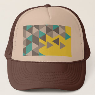 Geometrische minimalistische Musterfarbe Truckerkappe