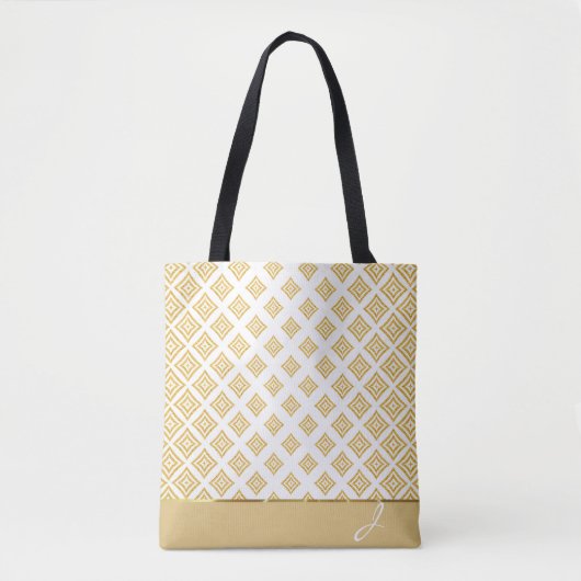 Geometrische mit Monogramm Formen des Glitzer Tasche (Vorderseite)
