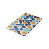 Geometrische Mitte der 60er Jahre Badematte (Schrägansicht)