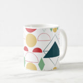 Geometrische Mod des Mitteljahrs Kaffeetasse (VorderseiteRechts)