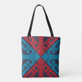 Geometrische Mode klassisch niedlich-trendy bunt Tasche (Rückseite)
