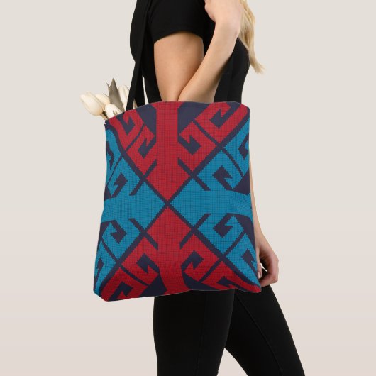 Geometrische Mode klassisch niedlich-trendy bunt Tasche (Von Nahem)