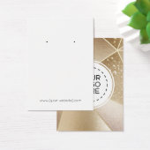 Geometrische Modern Gold Earring Display Card (Schreibtisch)