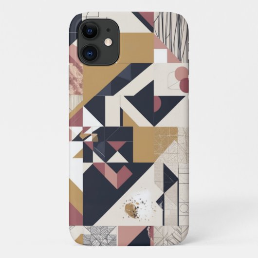 Geometrische, moderne, Abstrakte Telefongehäuse Case-Mate iPhone Hülle (Rückseite)