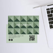 Geometrische, moderne, fett Abstrakte QR-Codedatei Visitenkarte