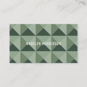 Geometrische, moderne, fett Abstrakte QR-Codedatei Visitenkarte (Vorderseite)