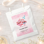 Geometrische moderne Flamingo Kinderdusche Geschenktütchen (Ausgeschnitten)