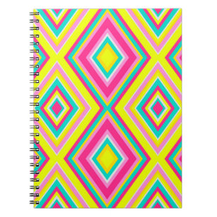 Geometrische moderne Formen Dreiecke Muster Notizblock