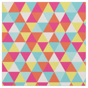 Geometrische moderne, helle Farben   Material Stoff