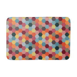 Geometrische, moderne Hexagon-Muster Bath Mat Badematte