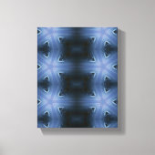 Geometrische moderne Kunst, blaue Landschaft Kunst Leinwanddruck (Vorderseite)