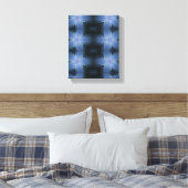 Geometrische moderne Kunst, blaue Landschaft Kunst Leinwanddruck (Insitu (Schlafzimmer))