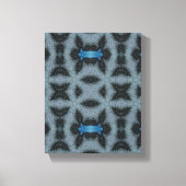 Geometrische moderne Kunst, graue blaue Wand Kunst (Vorderseite)