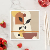 Geometrische moderne Kunst Serviette (Beispiel)