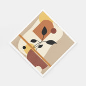 Geometrische moderne Kunst Serviette (Ecke)