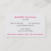 Geometrische moderne Metallik für Text und Farbe Visitenkarte (Rückseite)