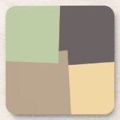 Geometrische moderne Retro-Farben #10 Getränkeuntersetzer (Vorderseite)