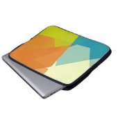 Geometrische moderne Retro-Farben #11 Laptopschutzhülle (Vorne Knopf)