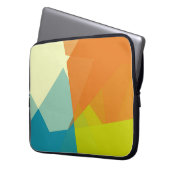 Geometrische moderne Retro-Farben #11 Laptopschutzhülle (Vorderseite Links)