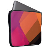 Geometrische moderne Retro-Farben #19 Laptopschutzhülle (Vorne Rechts)