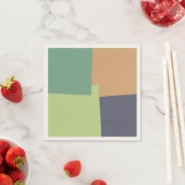 Geometrische moderne Retro-Farben #4 Serviette (Beispiel)