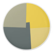 Geometrische moderne Retro-Farben #5 Keramikknauf (Vorderseite)