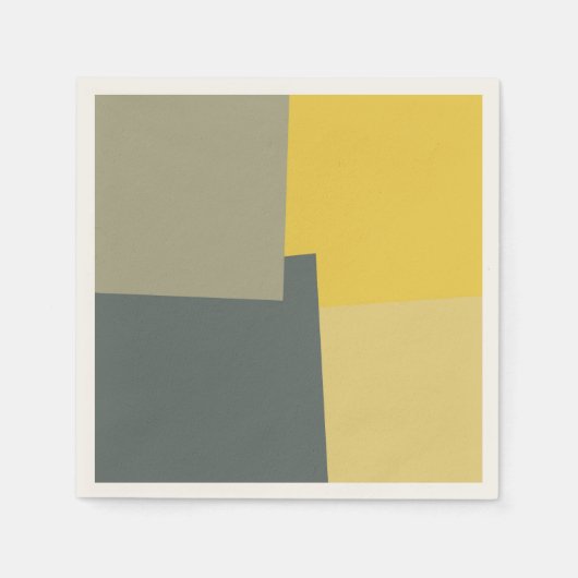 Geometrische moderne Retro-Farben #5 Serviette (Vorderseite)