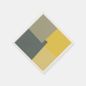 Geometrische moderne Retro-Farben #5 Serviette (Ecke)