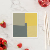 Geometrische moderne Retro-Farben #5 Serviette (Beispiel)