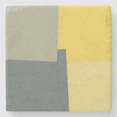 Geometrische moderne Retro-Farben #5 Steinuntersetzer (Vorderseite)