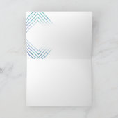 Geometrische moderne Wasserfarbe Dankeskarte (Innenseite)