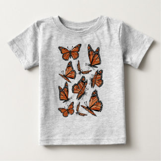 Geometrische Monarchfalter Baby T-shirt