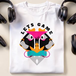 Geometrische Monkey-Gaming-Shirt T-Shirt