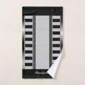 Geometrische Monogramm der modernen ästhetischen s Badhandtuch Set (Handtuch)