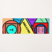 Geometrische Monogramm-Formen Yogamatte (Vorderseite (Horizontal))