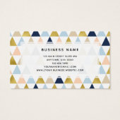 Geometrische Monogramm-Visitenkarten (Rückseite)