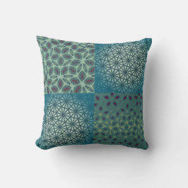 Geometrische Mosaikfusion Kissen