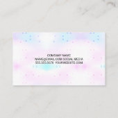 Geometrische Mosaiklinie | Monogramm Visitenkarte (Rückseite)