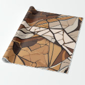 Geometrische Mosaikverpflegung Geschenke für Bauer Geschenkpapier (Ungerollt)