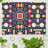 Geometrische Multicolorformen Geschirrtuch (Gefaltet)