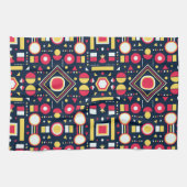 Geometrische Multicolorformen Geschirrtuch (Horizontal)