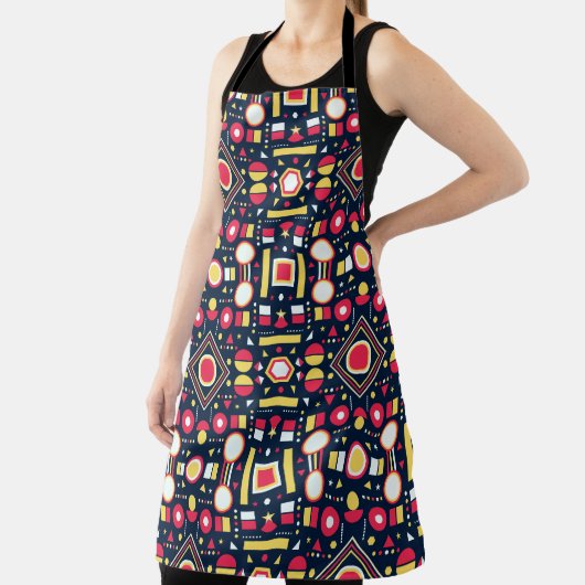 Geometrische Multicolorformen Schürze (InSitu)