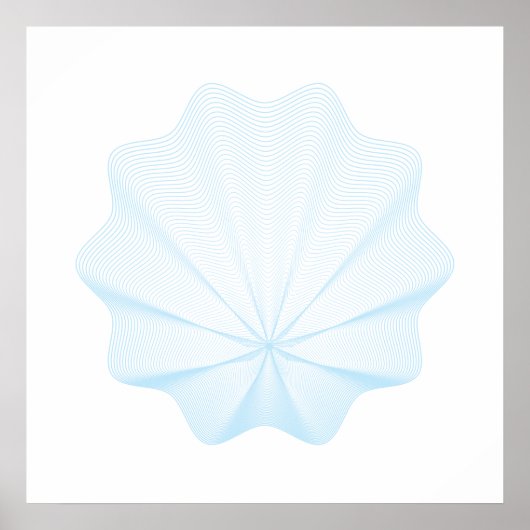 Geometrische Muschel I Poster (Vorne)