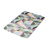 Geometrische Muster der Badmatten Badematte (Schrägansicht)