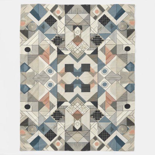 Geometrische Muster Fleecedecke (Vorderseite)