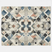 Geometrische Muster Fleecedecke (Vorderseite (Horizontal))