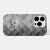 geometrische Muster für graue Dreiecke iPhone Hülle (Rückseite (Horizontal))