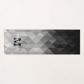 geometrische Muster für graue Dreiecke Yogamatte (Vorderseite (Horizontal))